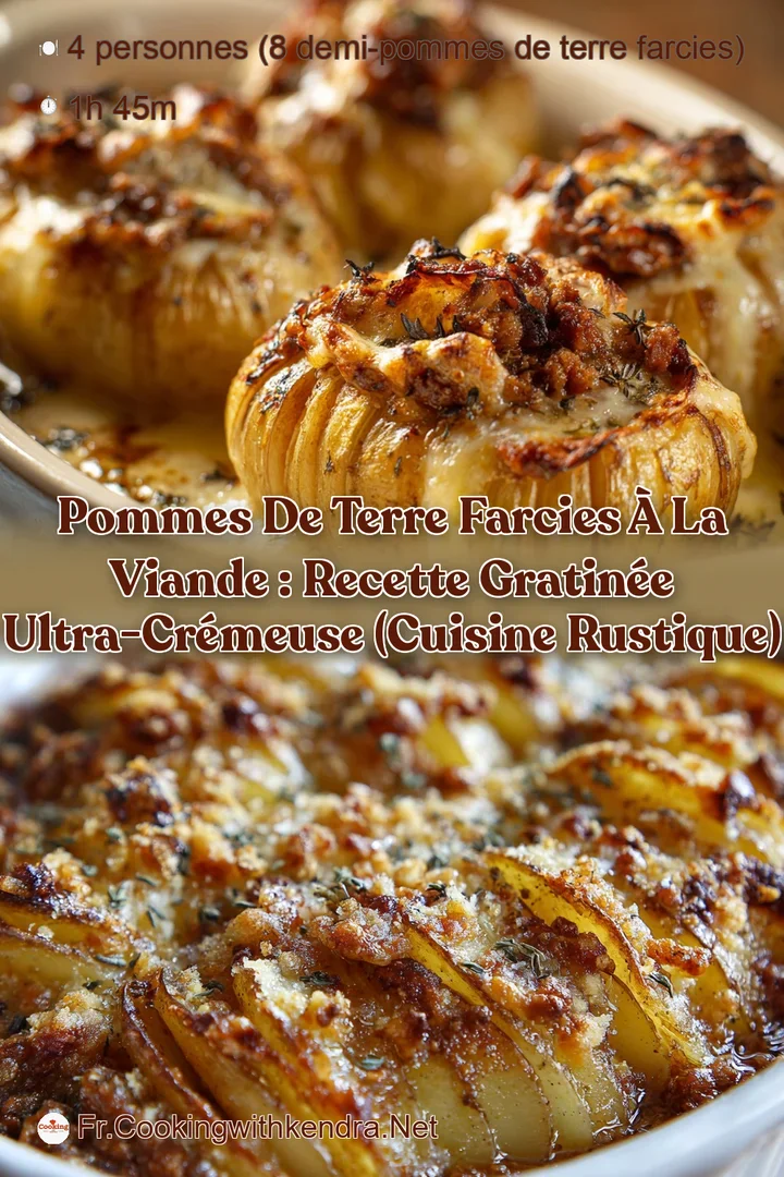 Pommes de Terre Farcies &agrave; la Viande : Recette Gratin&eacute;e Ultra-Cr&eacute;meuse (Cuisine Rustique)
