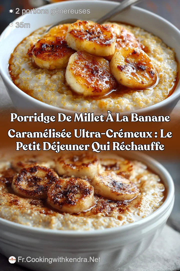 Porridge de millet &agrave; la banane caram&eacute;lis&eacute;e ultra-cr&eacute;meux : le petit d&eacute;jeuner qui r&eacute;chauffe