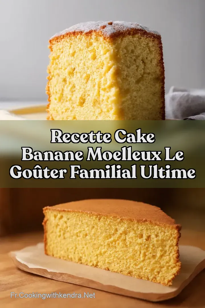 Recette Cake Banane Moelleux Le Go&ucirc;ter Familial Ultime