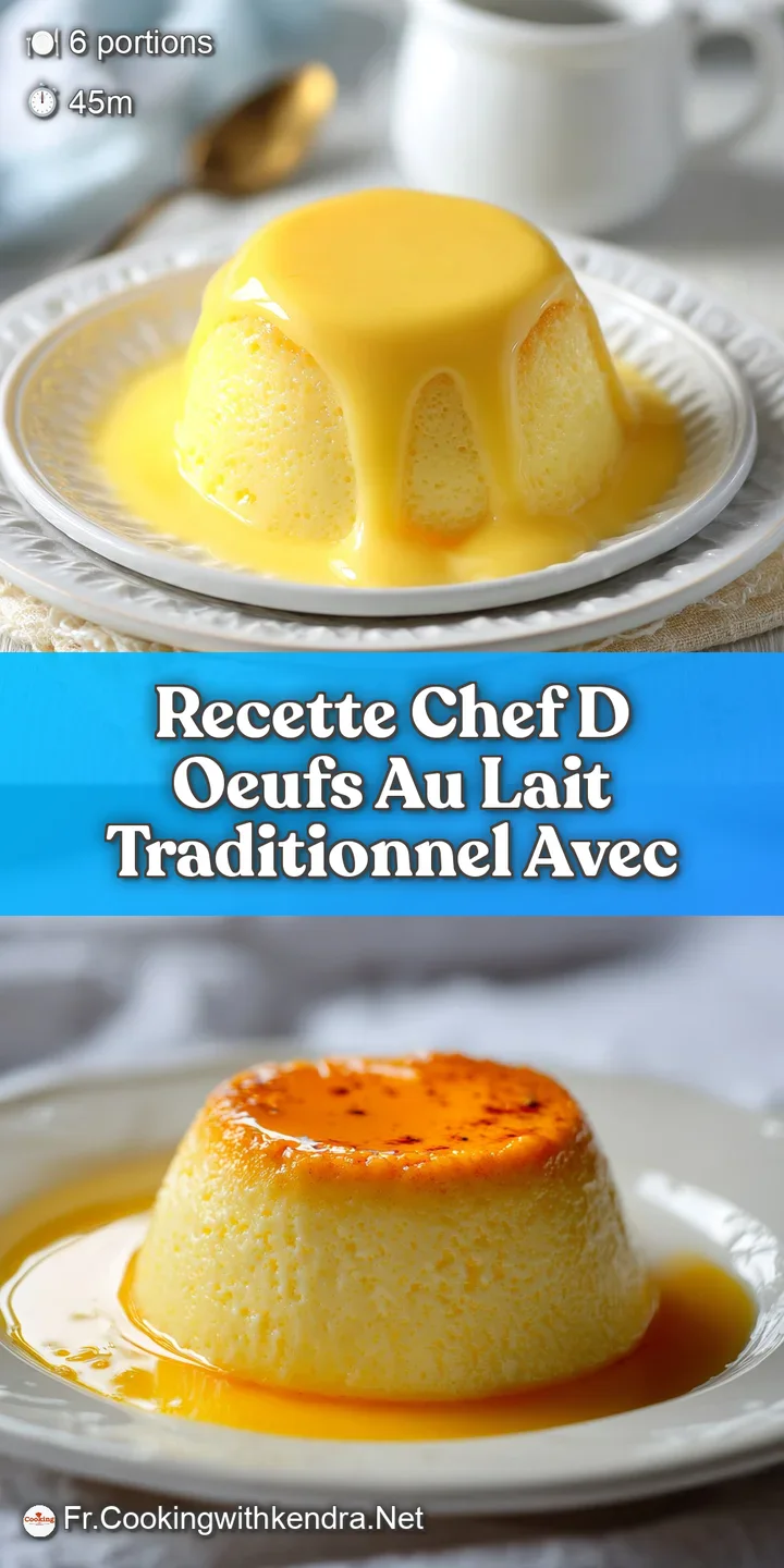 Close-up of Oeufs au Lait, highlighting its smooth, glossy surface with delicate caramelization and light airy bubbles.