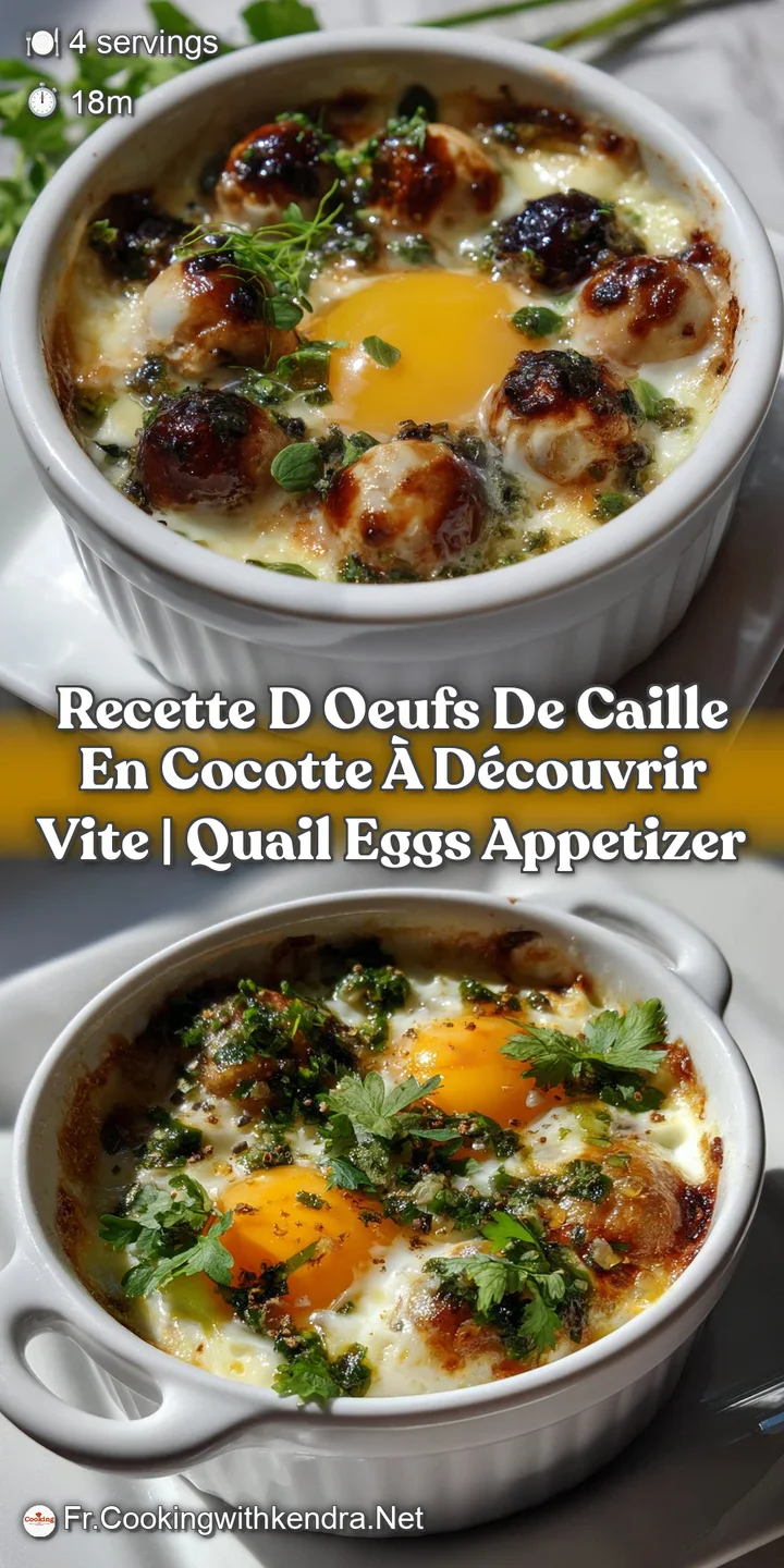 Close-up of a bubbling, creamy cocotte, with a perfectly cooked quail egg, hinting at a warm, delicious, and savory flavor.