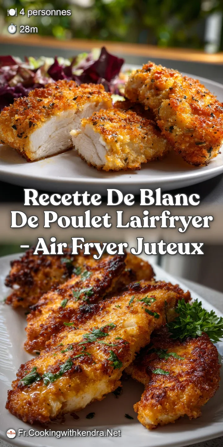 Recette de Blanc de Poulet lAirfryer - Air Fryer Juteux