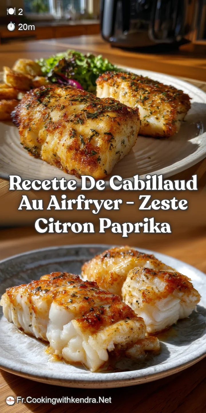 Recette de cabillaud au Airfryer - Zeste Citron Paprika