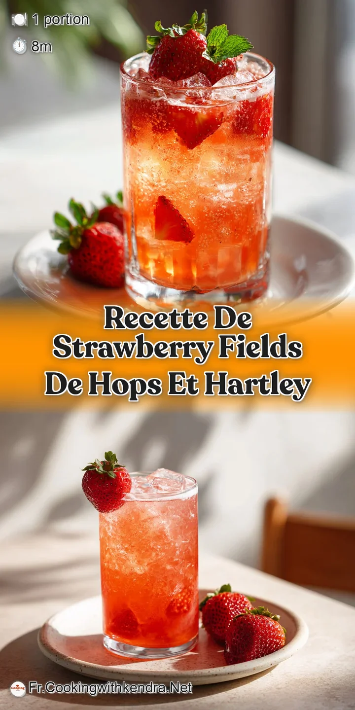 Close-up of a frothy pink cocktail, highlighting the fresh strawberry garnish and bubbly texture. Inviting and delicious l...