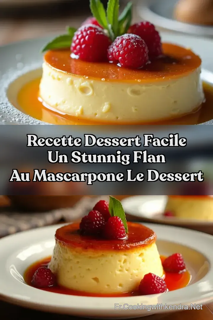 Recette Dessert Facile Un Stunnig Flan au Mascarpone Le Dessert