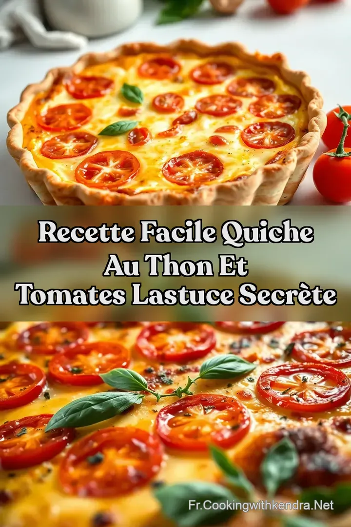 Recette facile Quiche au Thon et Tomates LAstuce secr&egrave;te