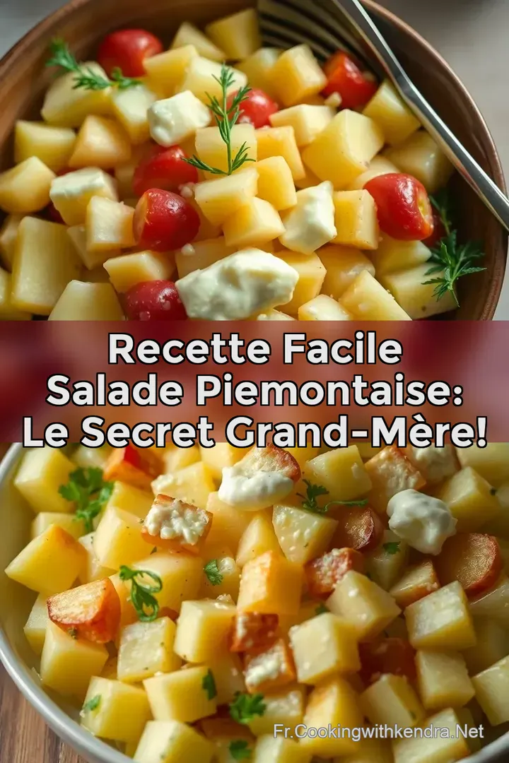 Recette Facile Salade Piemontaise: Le Secret Grand-M&egrave;re!