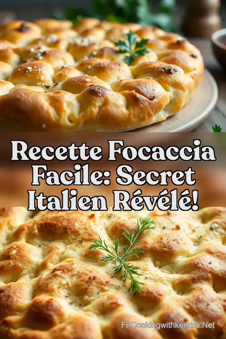 Recette Focaccia Facile: Secret Italien R&eacute;v&eacute;l&eacute;!