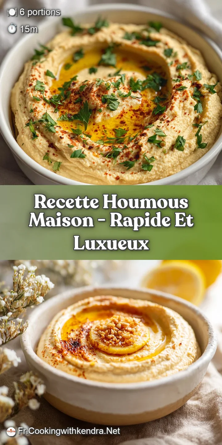 Close-up reveals velvety smooth homemade hummus, glistening with olive oil. A light dusting of vibrant paprika adds warmt...