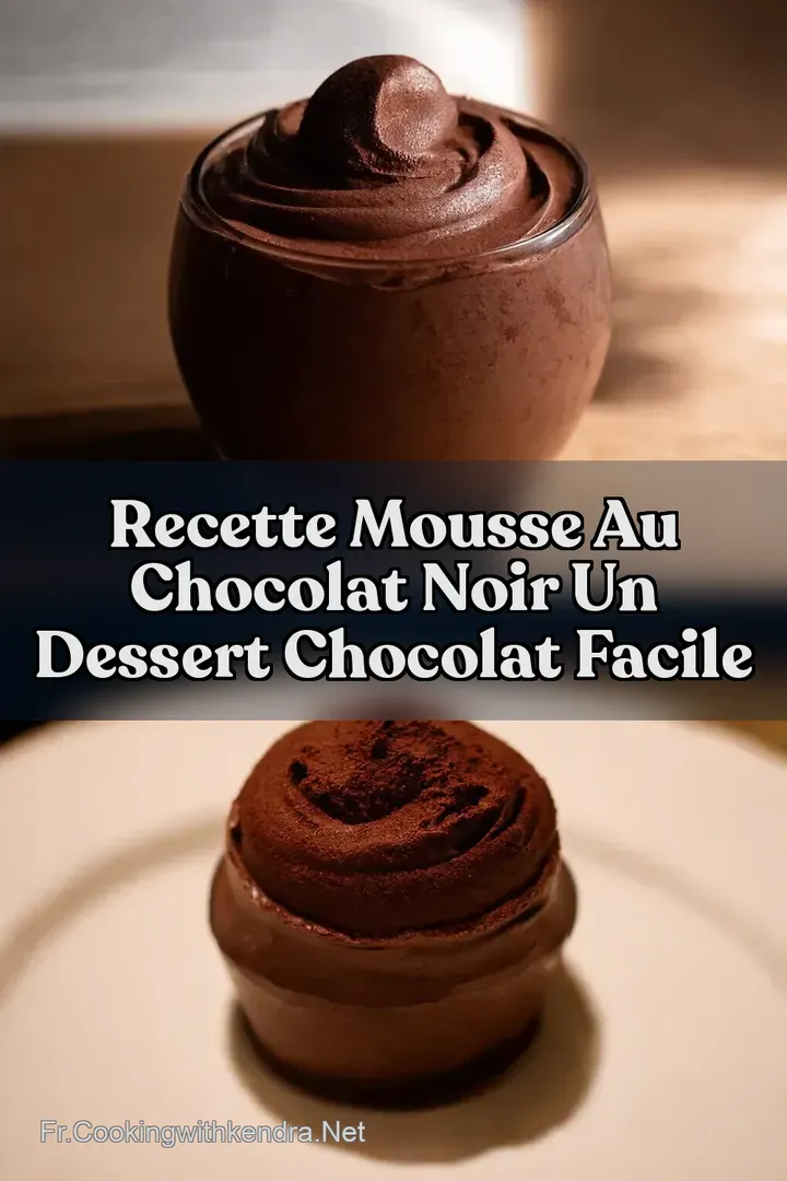 Recette Mousse Au Chocolat Noir Un Dessert Chocolat Facile