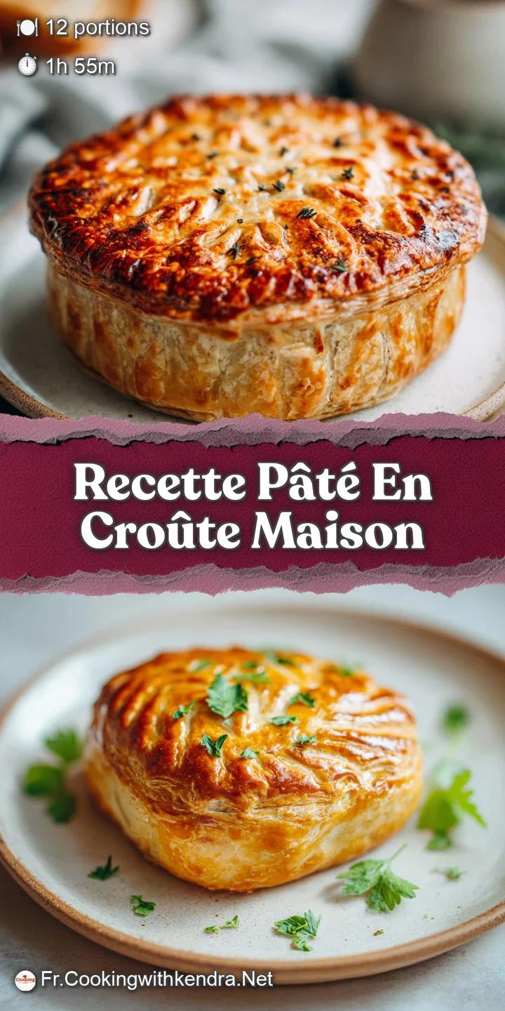 Close-up of a p&acirc;t&eacute; en cro&ucirc;te slice; layers of seasoned filling encased in flaky pastry, inviting aroma and a peek at delic...