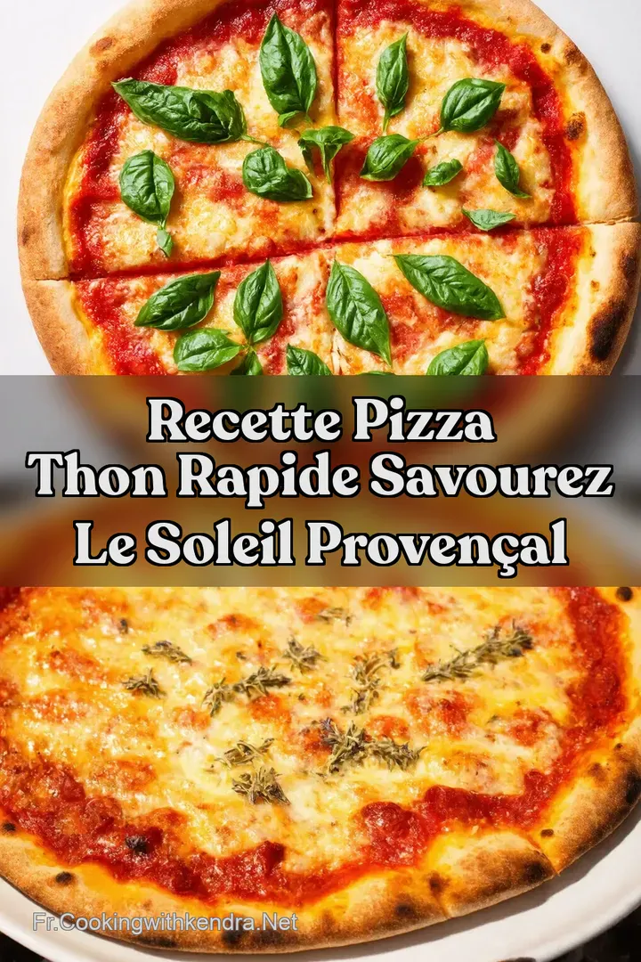 Recette Pizza Thon Rapide Savourez le Soleil Proven&ccedil;al
