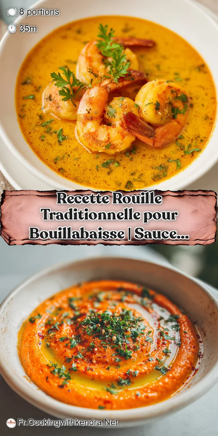 Close-up of creamy, saffron-hued rouille, showcasing its smooth texture and flecks of spices, promising a burst of Proven&ccedil;...