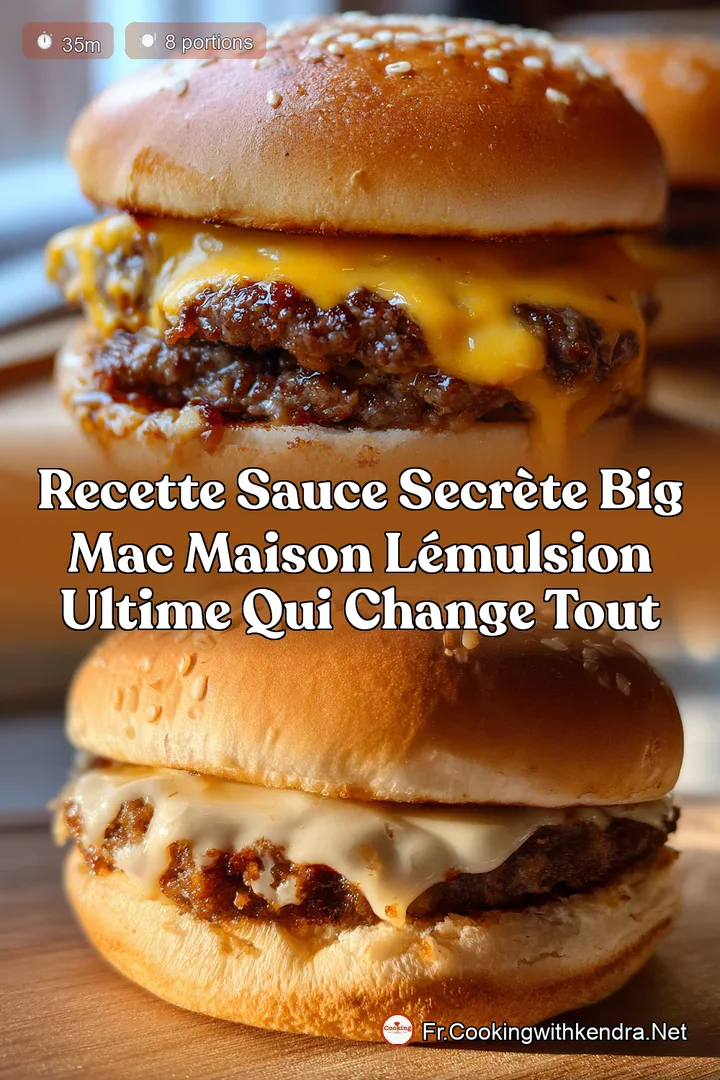 Recette Sauce Secr&egrave;te Big Mac Maison L&Eacute;mulsion Ultime qui Change Tout