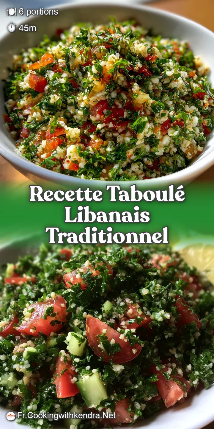 Close-up shot of a vibrant tabbouleh salad: parsley, tomato, and bulgur form a colorful, finely chopped, and refreshing te...
