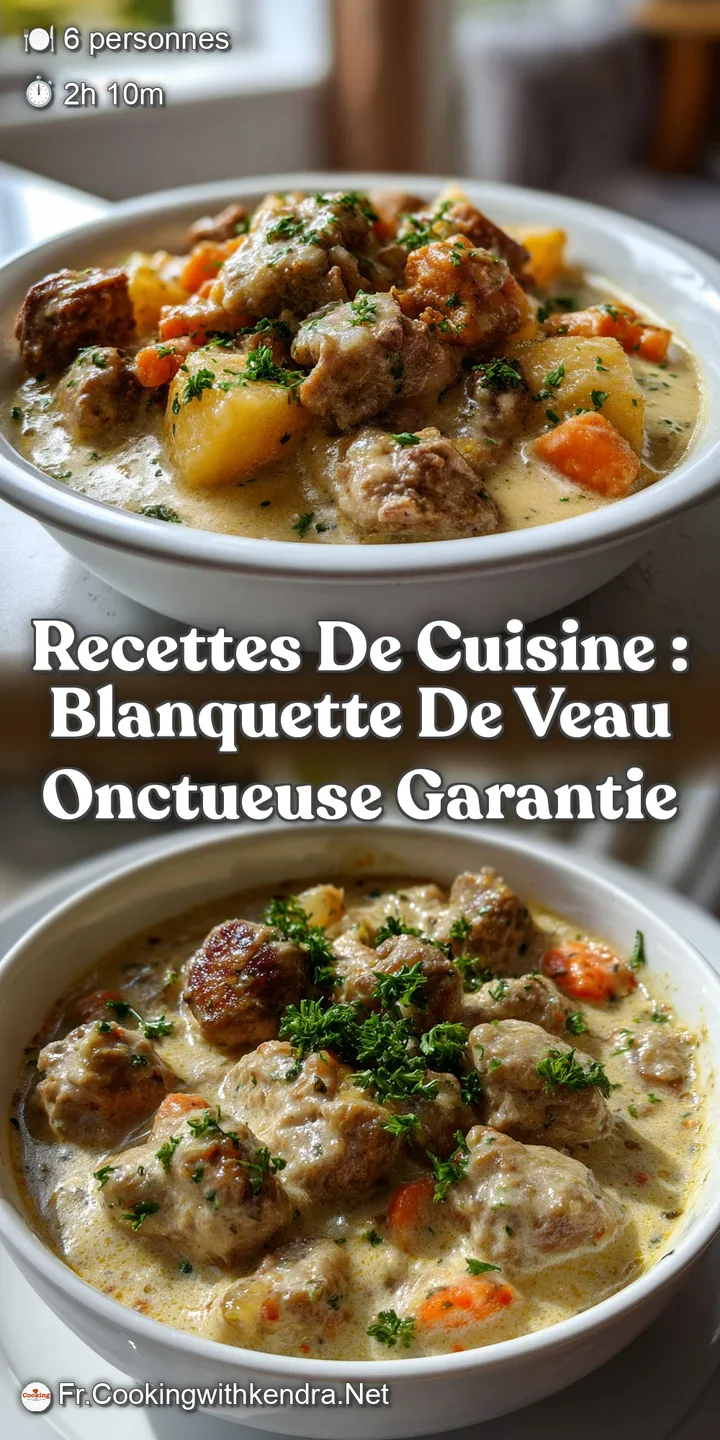 Recettes de cuisine : Blanquette de Veau onctueuse garantie