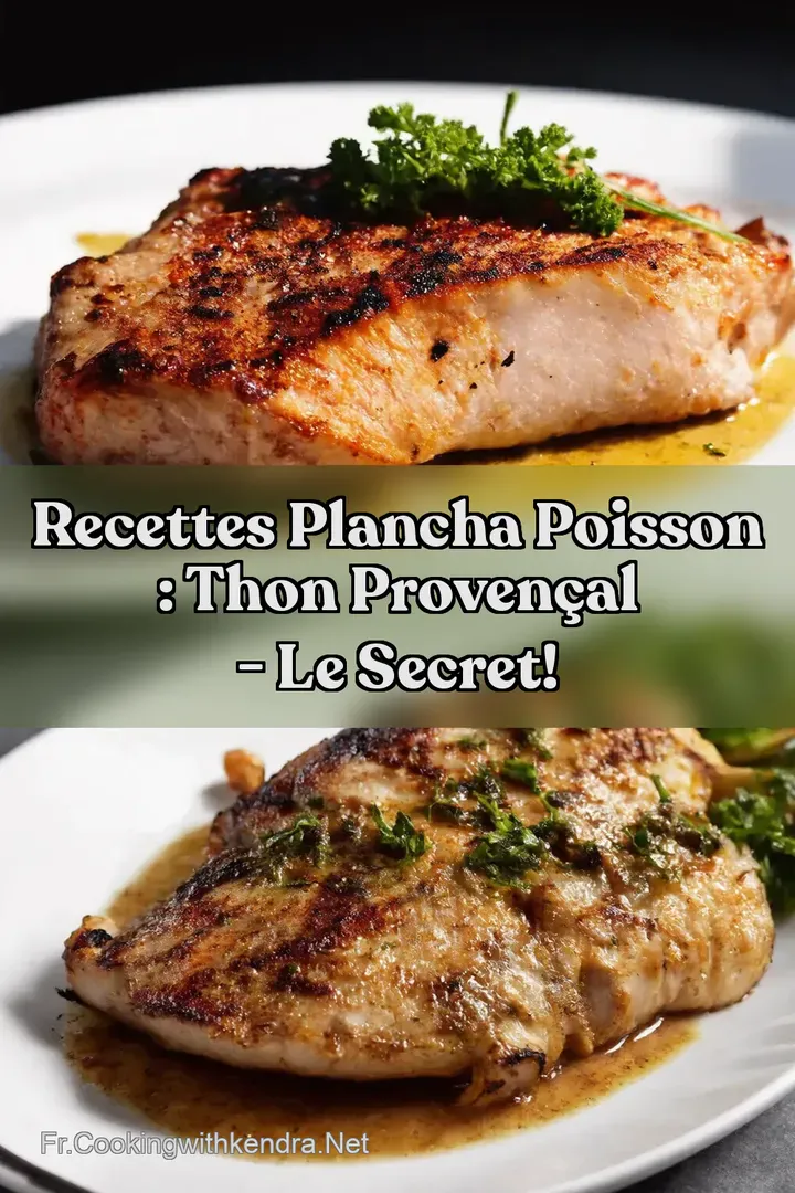 Recettes plancha poisson : Thon Proven&ccedil;al - Le Secret!