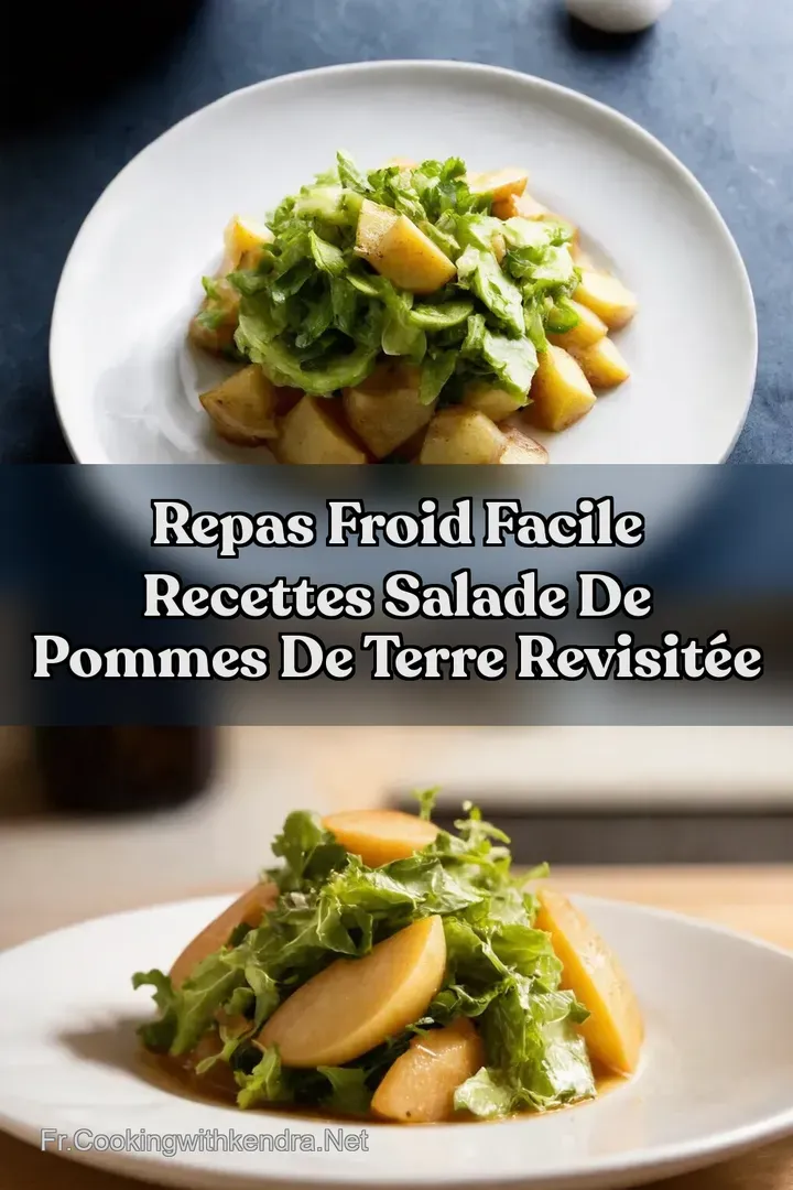 Repas Froid Facile Recettes Salade de Pommes de Terre Revisit&eacute;e
