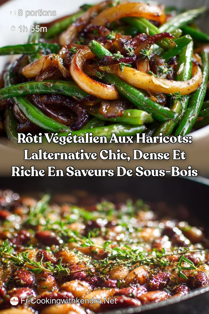 R&ocirc;ti v&eacute;g&eacute;talien aux haricots: Lalternative chic dense et riche en saveurs de sous-bois