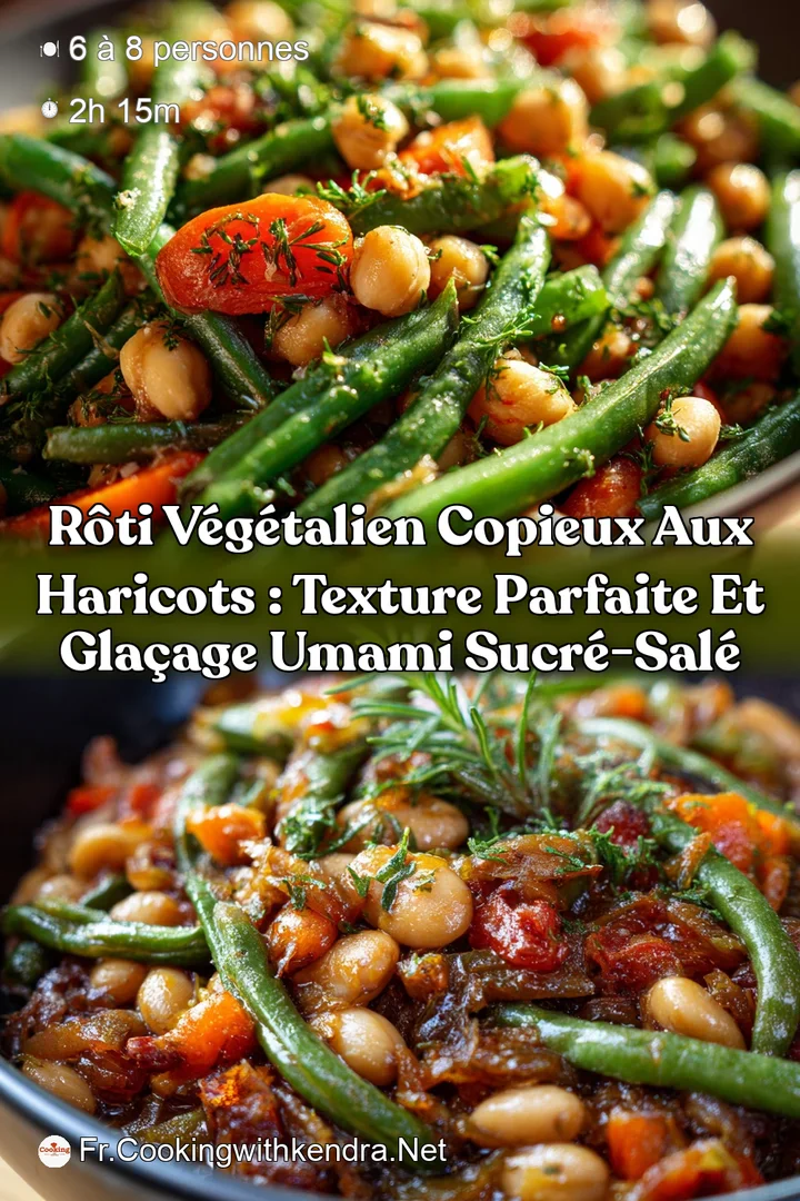 R&ocirc;ti v&eacute;g&eacute;talien copieux aux haricots : Texture parfaite et gla&ccedil;age umami sucr&eacute;-sal&eacute;