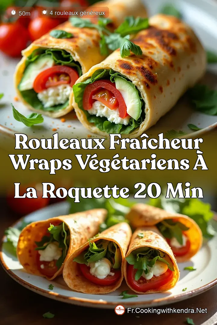 Rouleaux Fra&icirc;cheur Wraps V&eacute;g&eacute;tariens &agrave; la Roquette 20 Min