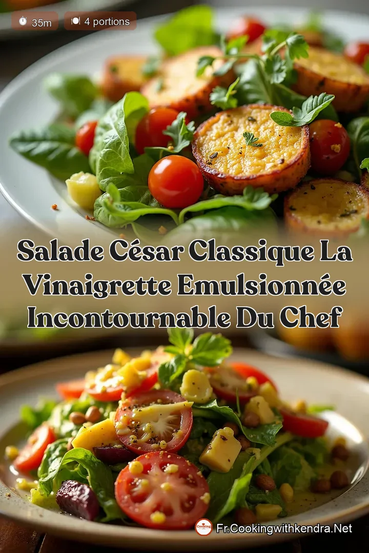Salade C&eacute;sar Classique La Vinaigrette Emulsionn&eacute;e Incontournable du Chef