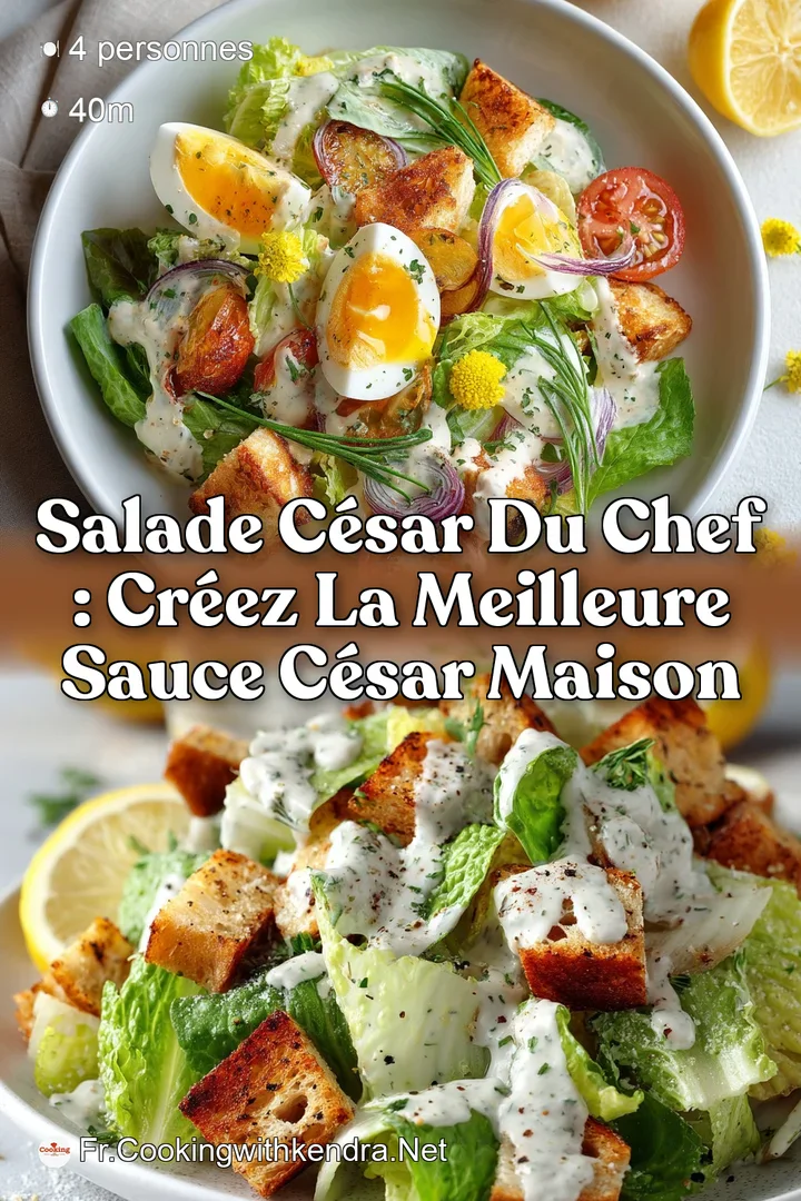 Salade C&eacute;sar du Chef : Cr&eacute;ez la Meilleure Sauce C&eacute;sar Maison