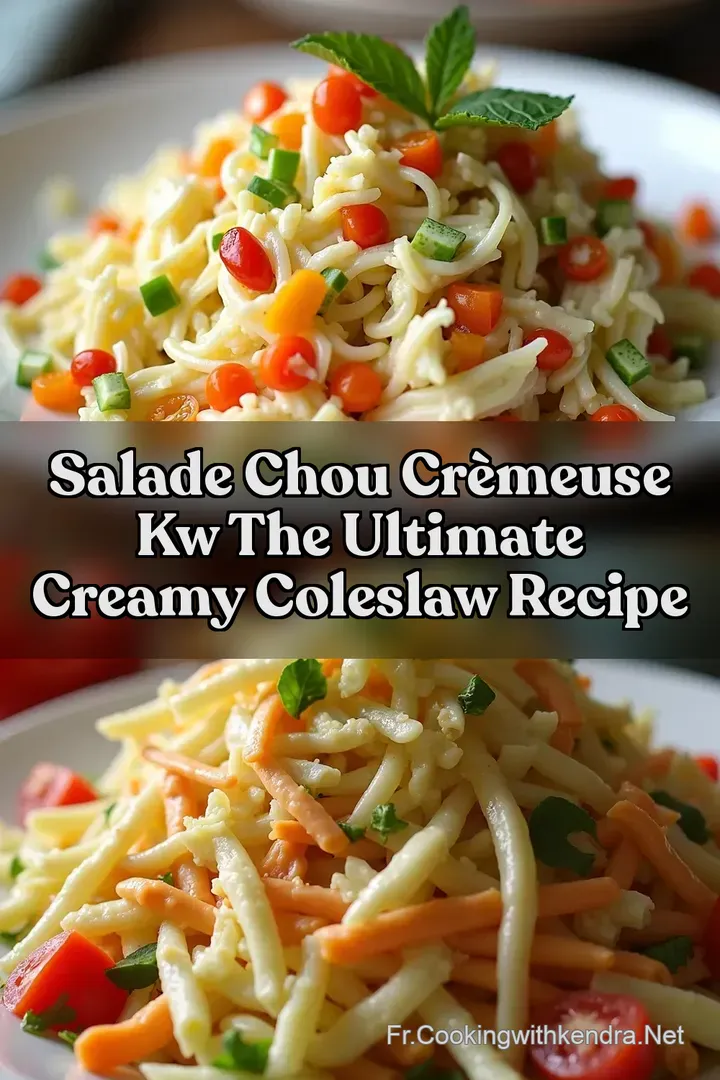 Salade Chou Cr&egrave;meuse kw The Ultimate Creamy Coleslaw Recipe