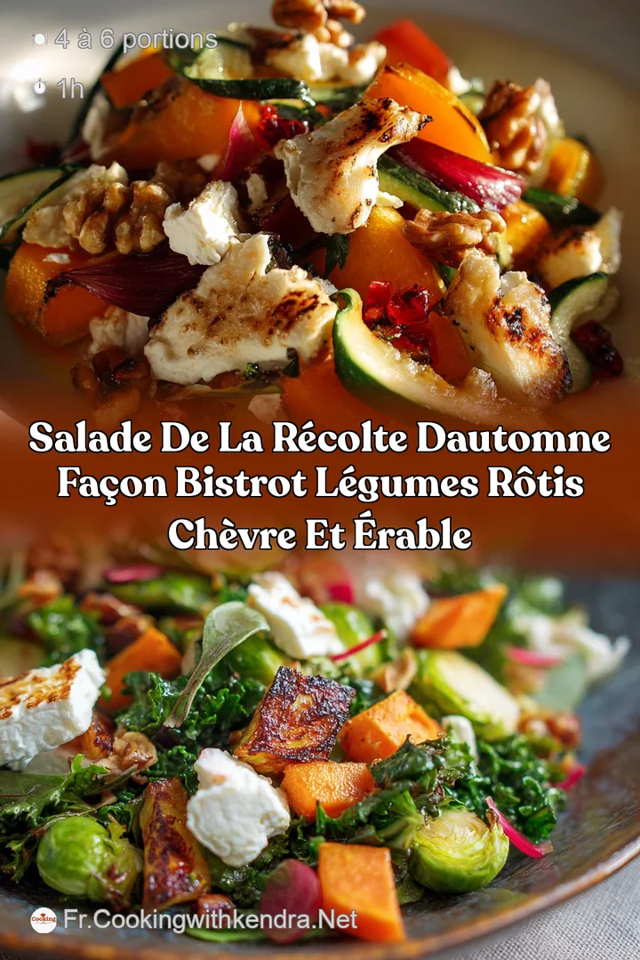 Salade de la R&eacute;colte dAutomne Fa&ccedil;on Bistrot L&eacute;gumes R&ocirc;tis Ch&egrave;vre et &Eacute;rable