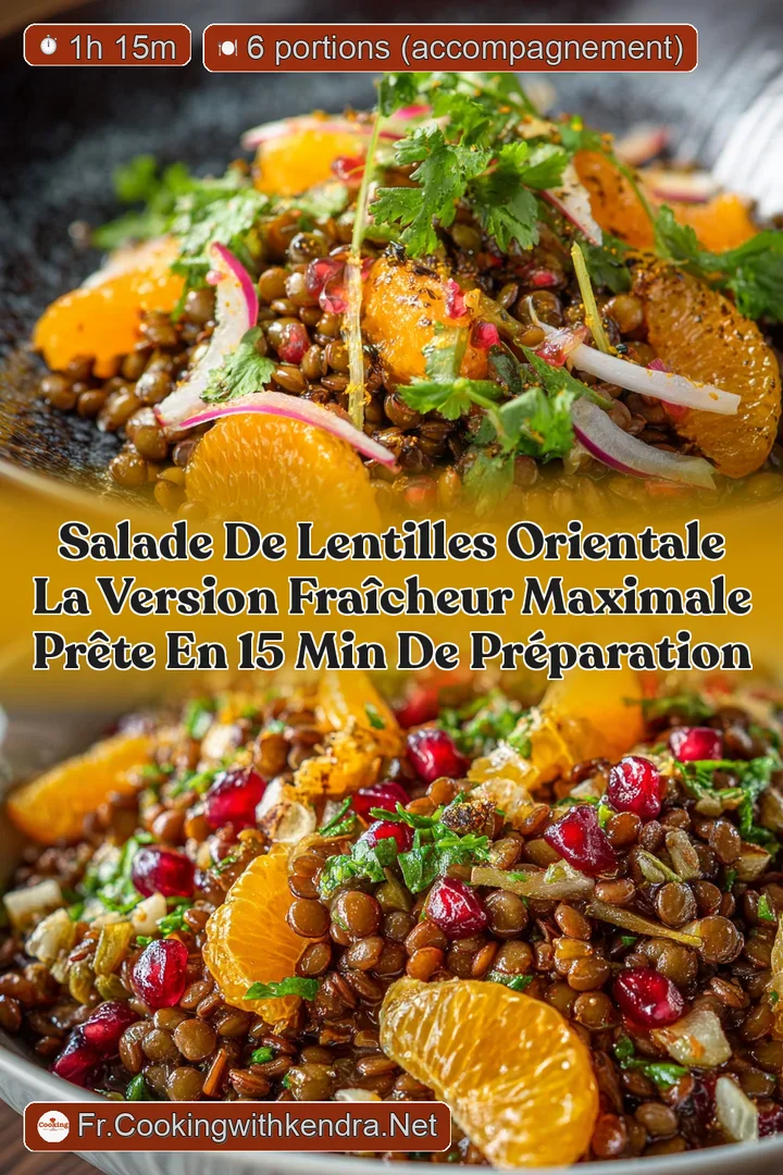 Salade de lentilles orientale la version Fra&icirc;cheur Maximale pr&ecirc;te en 15 min de pr&eacute;paration