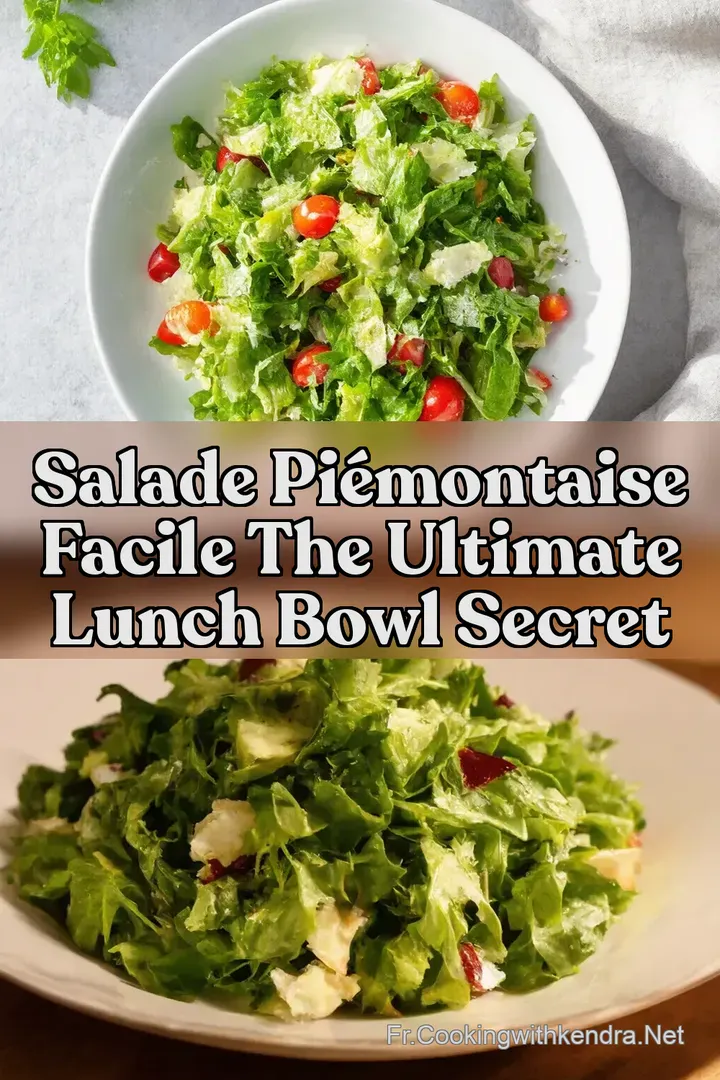 Salade Pi&eacute;montaise Facile The ULTIMATE Lunch Bowl Secret