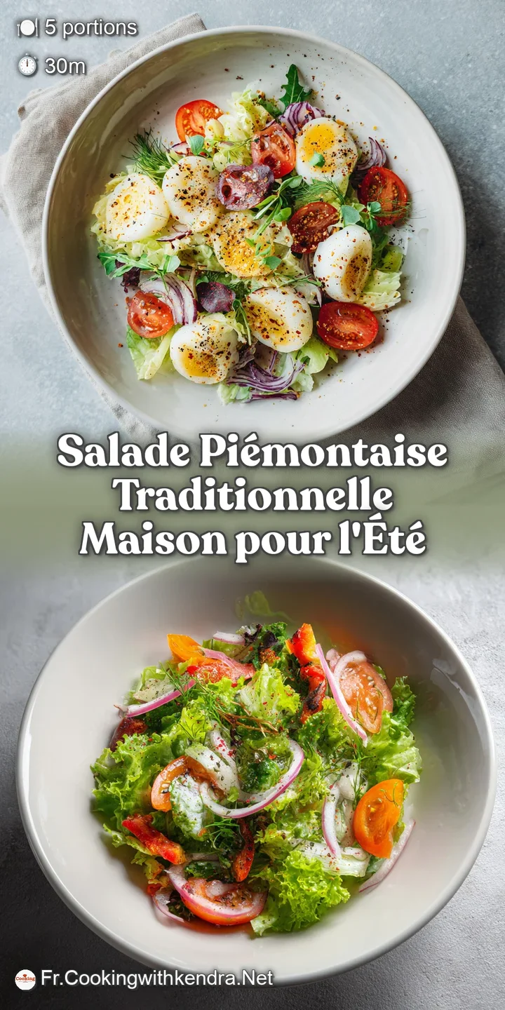 Close-up reveals the creamy texture of Salade Pi&eacute;montaise. Chunks of potato, ham, and egg are coated in rich, light mayonn...