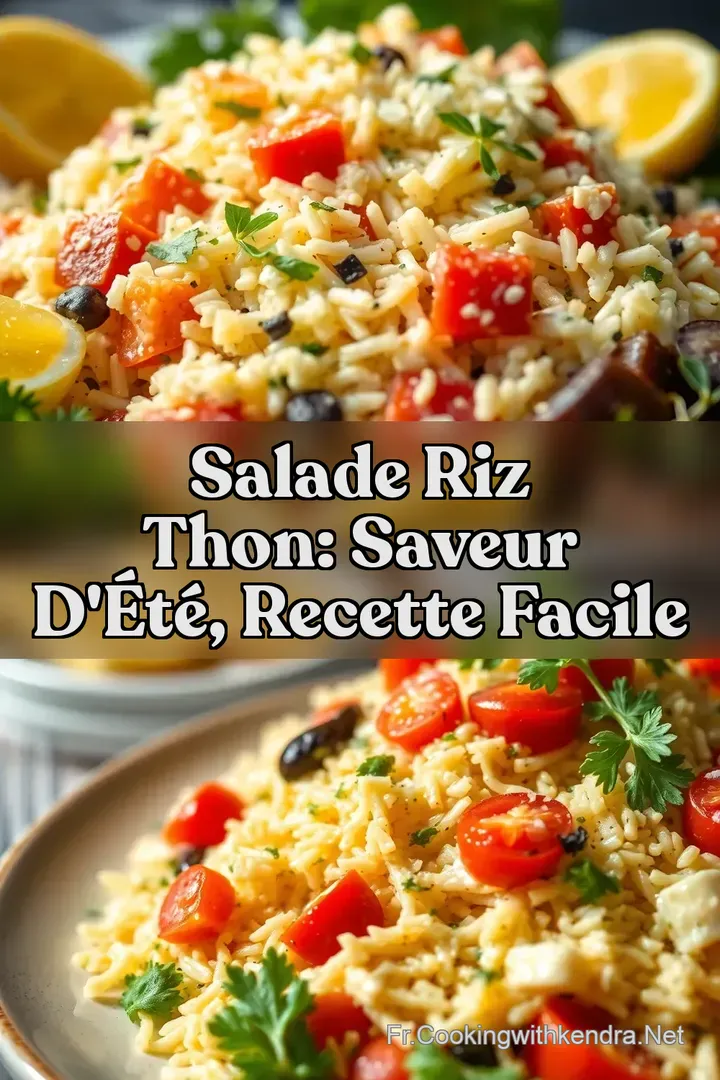 Salade Riz Thon: Saveur d &Eacute;t&eacute; Recette Facile