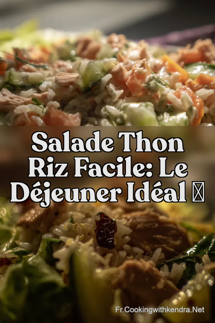 Salade Thon Riz Facile: Le D&eacute;jeuner Id&eacute;al ✨