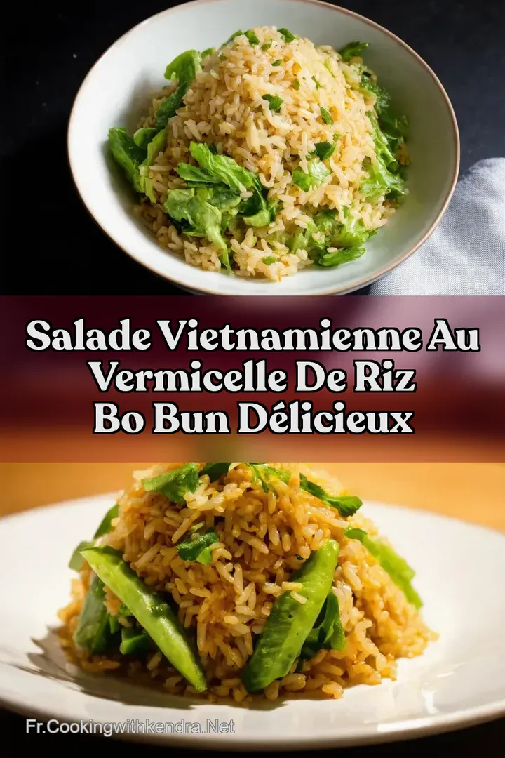 Salade Vietnamienne au Vermicelle de Riz Bo Bun D&eacute;licieux