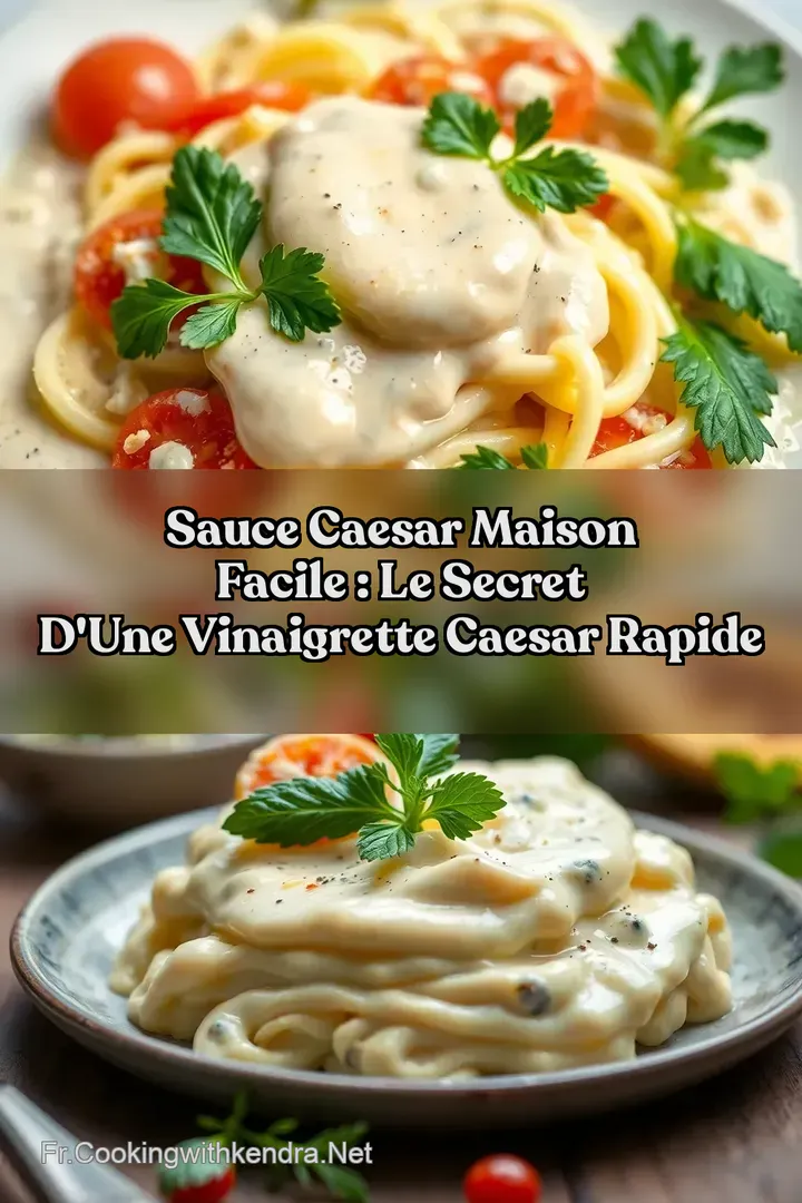 Sauce Caesar Maison Facile : Le Secret d une Vinaigrette Caesar Rapide