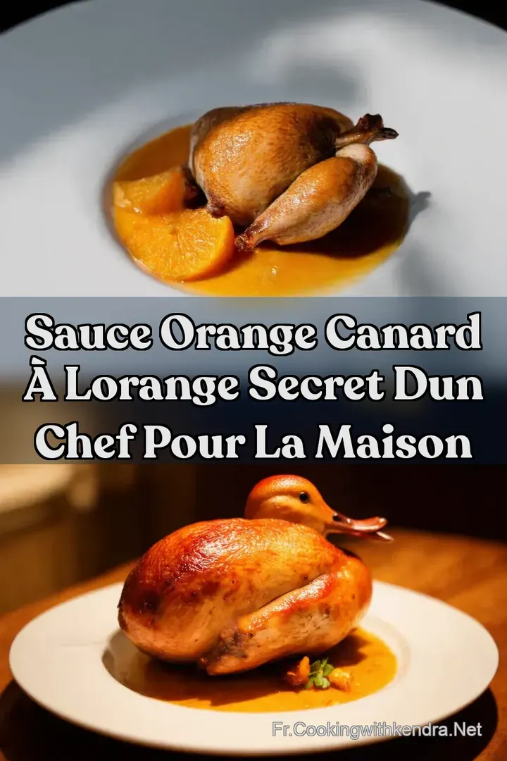 Sauce Orange Canard &agrave; lOrange Secret dun Chef Pour la Maison
