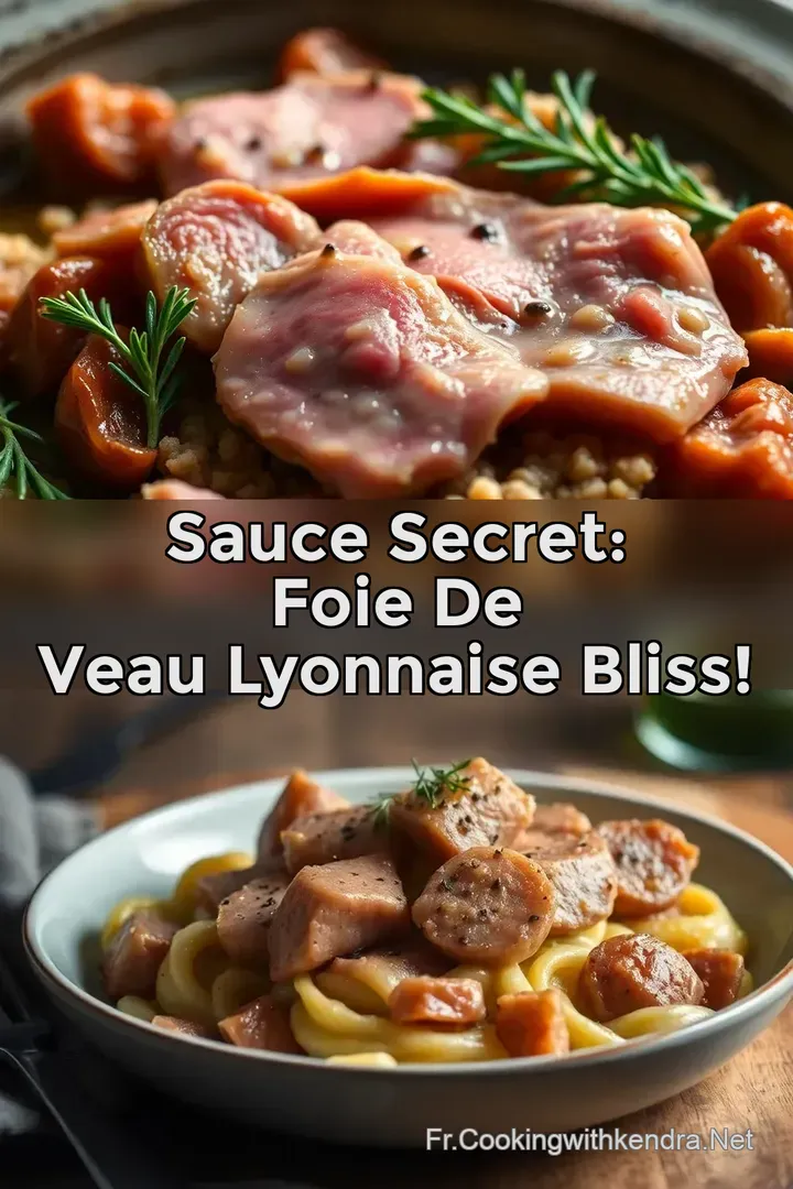 Sauce Secret: Foie de Veau Lyonnaise Bliss!