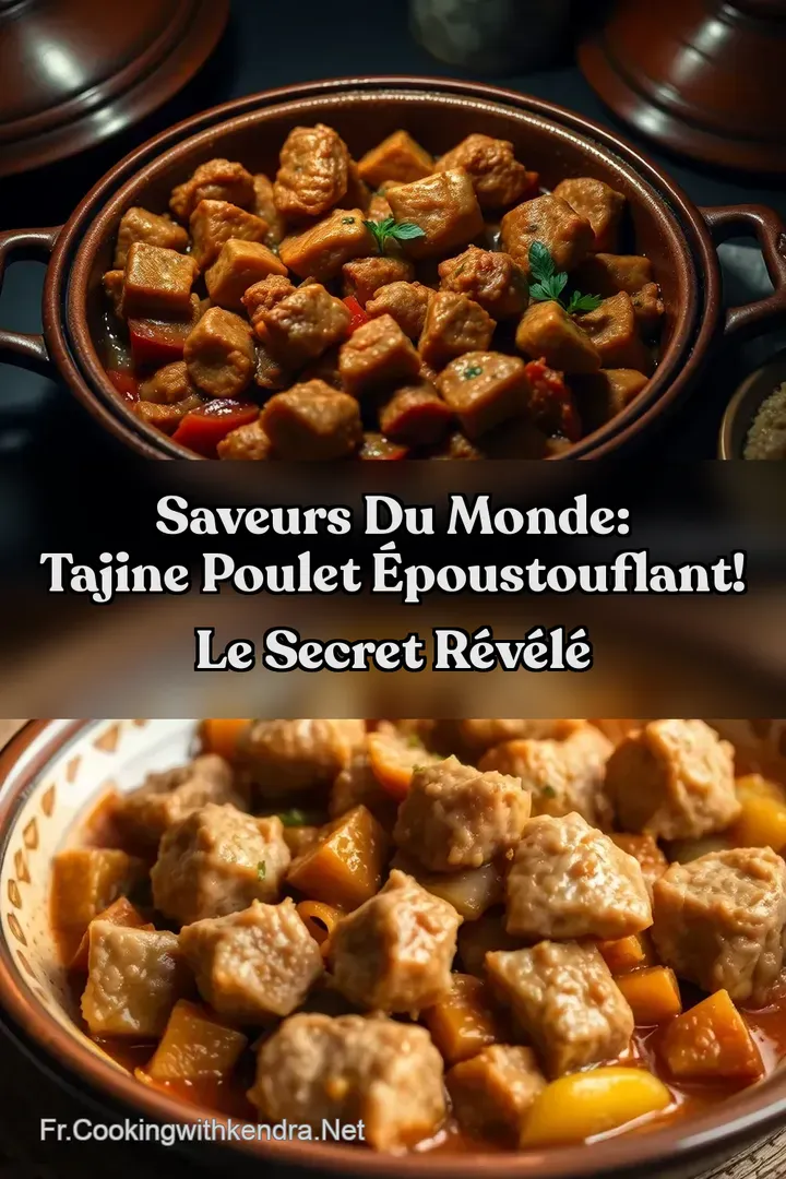 Saveurs du Monde: Tajine Poulet &Eacute;poustouflant! Le Secret R&eacute;v&eacute;l&eacute;