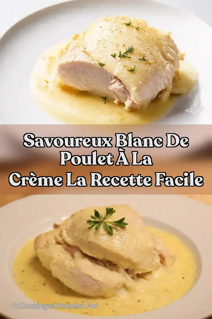 Savoureux Blanc de Poulet &agrave; la Cr&egrave;me La Recette Facile