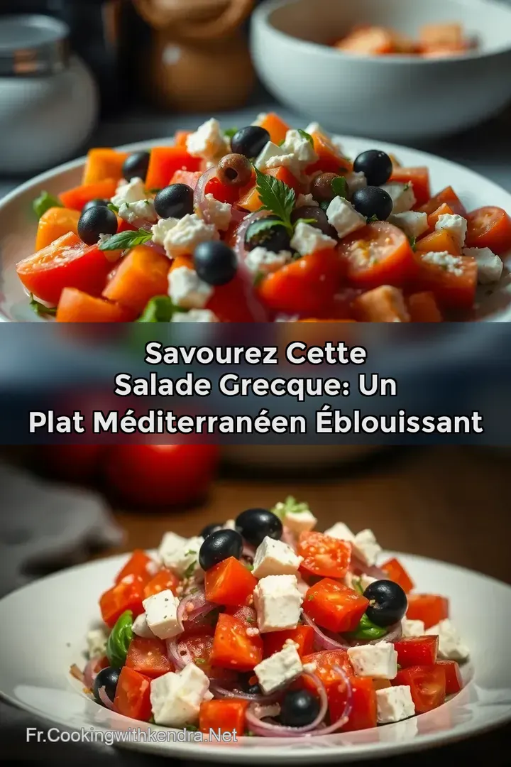 Savourez Cette Salade Grecque: Un Plat M&eacute;diterran&eacute;en &Eacute;blouissant