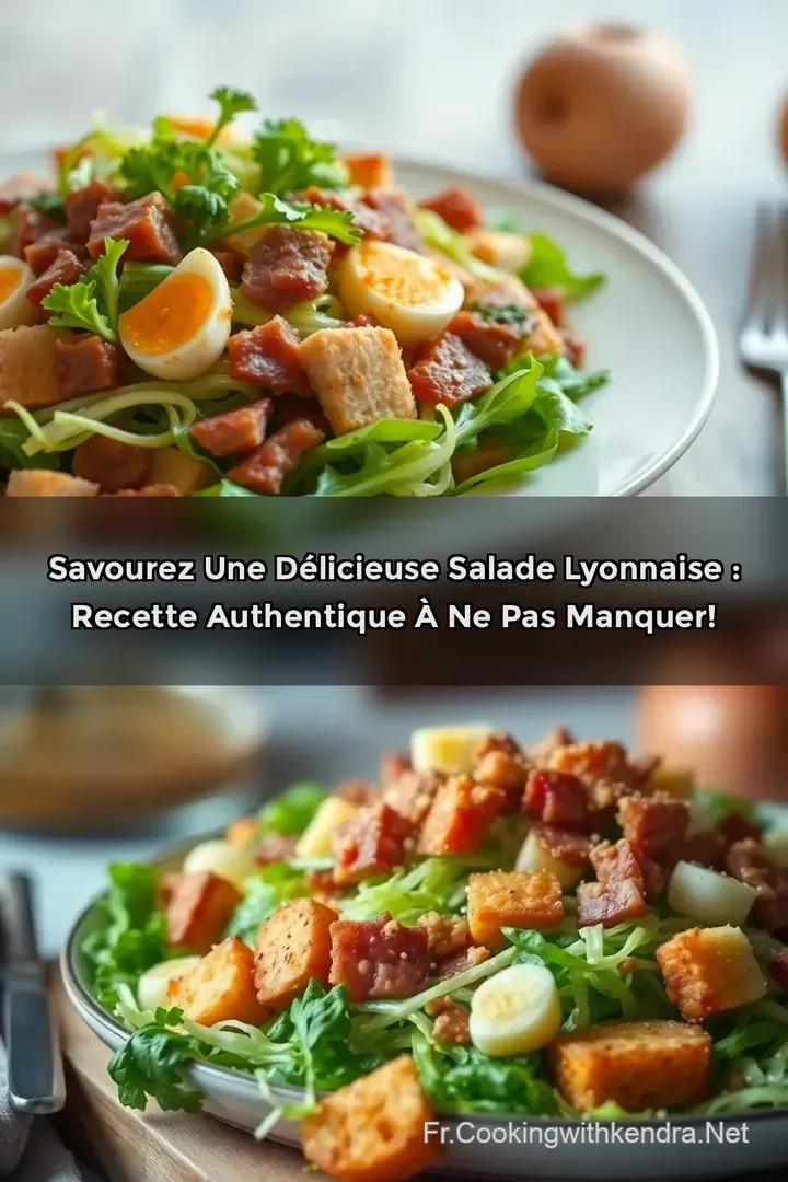 Savourez une D&eacute;licieuse Salade Lyonnaise : Recette Authentique &agrave; Ne Pas Manquer!