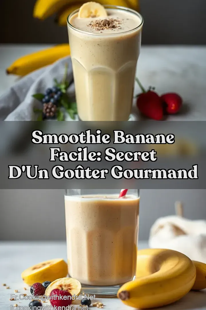 Smoothie Banane Facile: Secret d un Go&ucirc;ter Gourmand