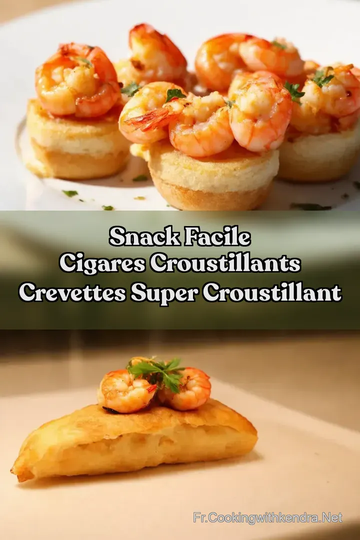 Snack Facile Cigares Croustillants Crevettes Super Croustillant