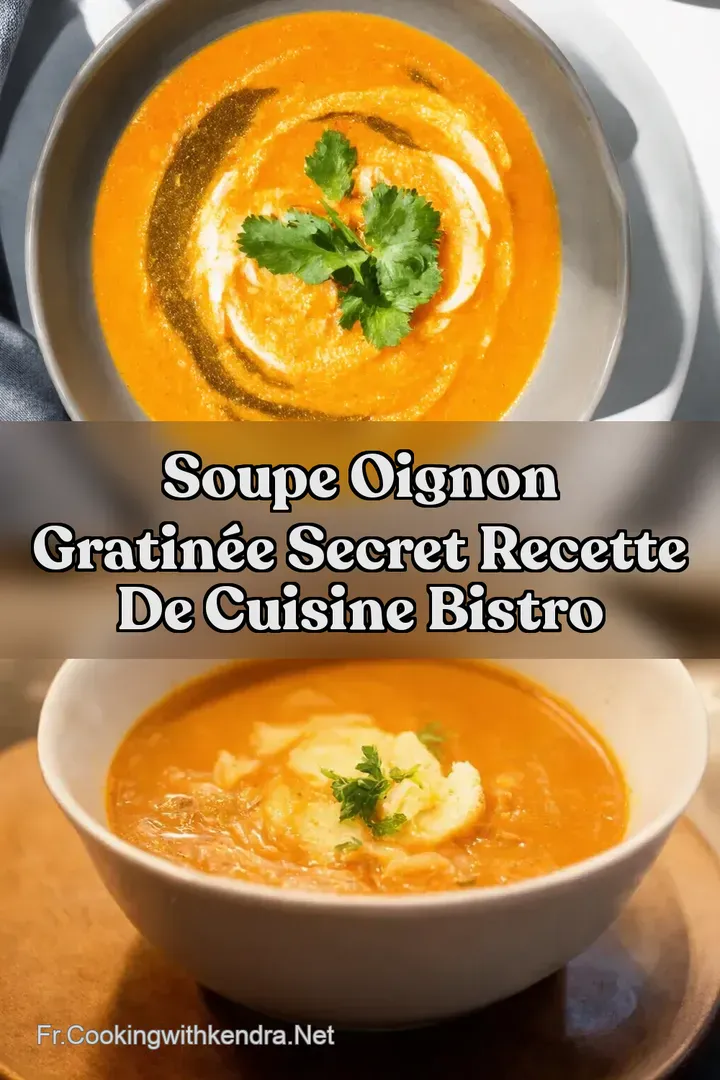Soupe Oignon Gratin&eacute;e Secret Recette de Cuisine Bistro