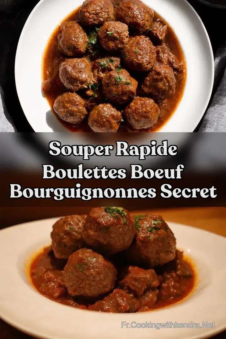 Souper Rapide Boulettes Boeuf Bourguignonnes Secret