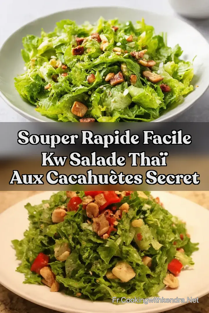Souper Rapide Facile kw Salade Tha&iuml; aux Cacahu&egrave;tes Secret