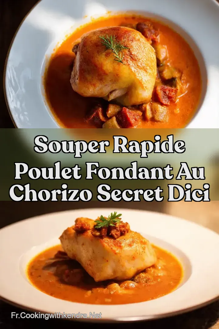 Souper Rapide Poulet Fondant au Chorizo Secret dIci