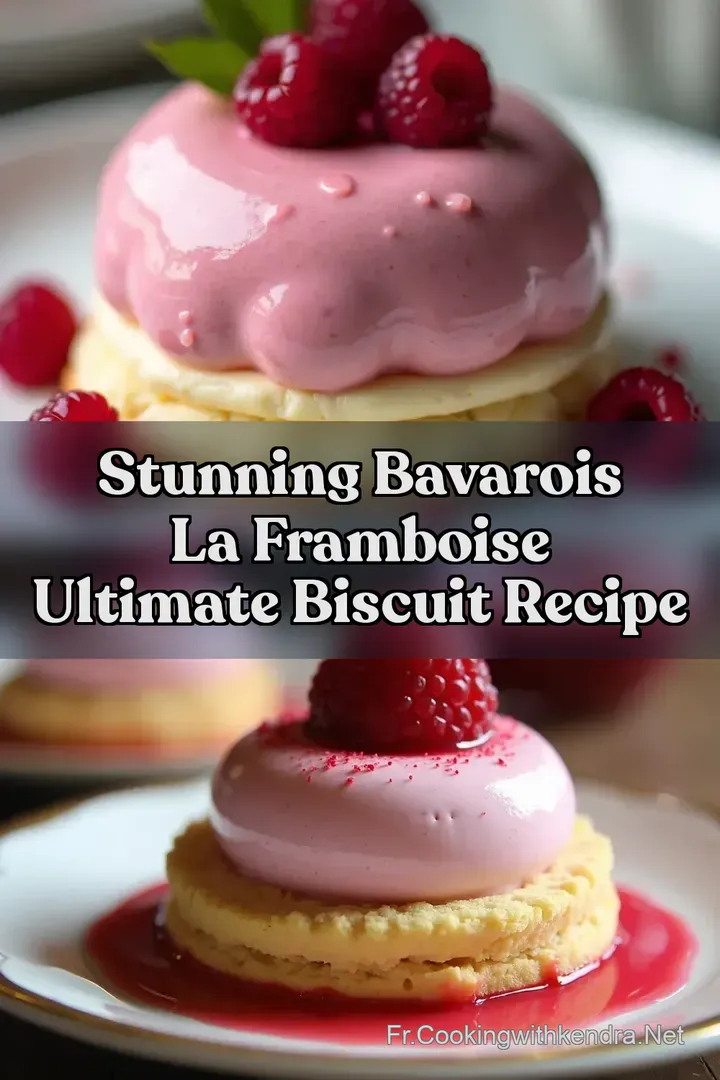 Stunning Bavarois la framboise Ultimate Biscuit Recipe