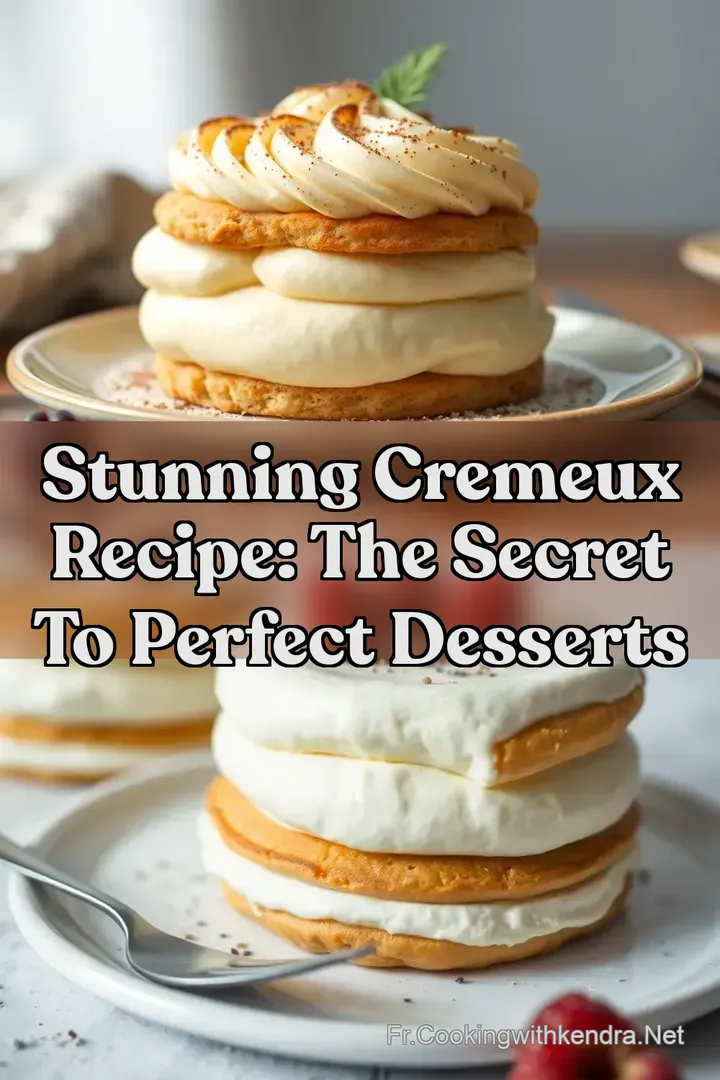 Stunning Cremeux Recipe: The Secret to Perfect Desserts
